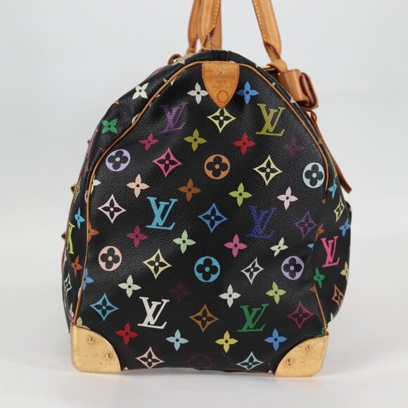 LOUIS VUITTON Monogram Multicolor Keepall 45 Bag Black - Picture 5 of 15